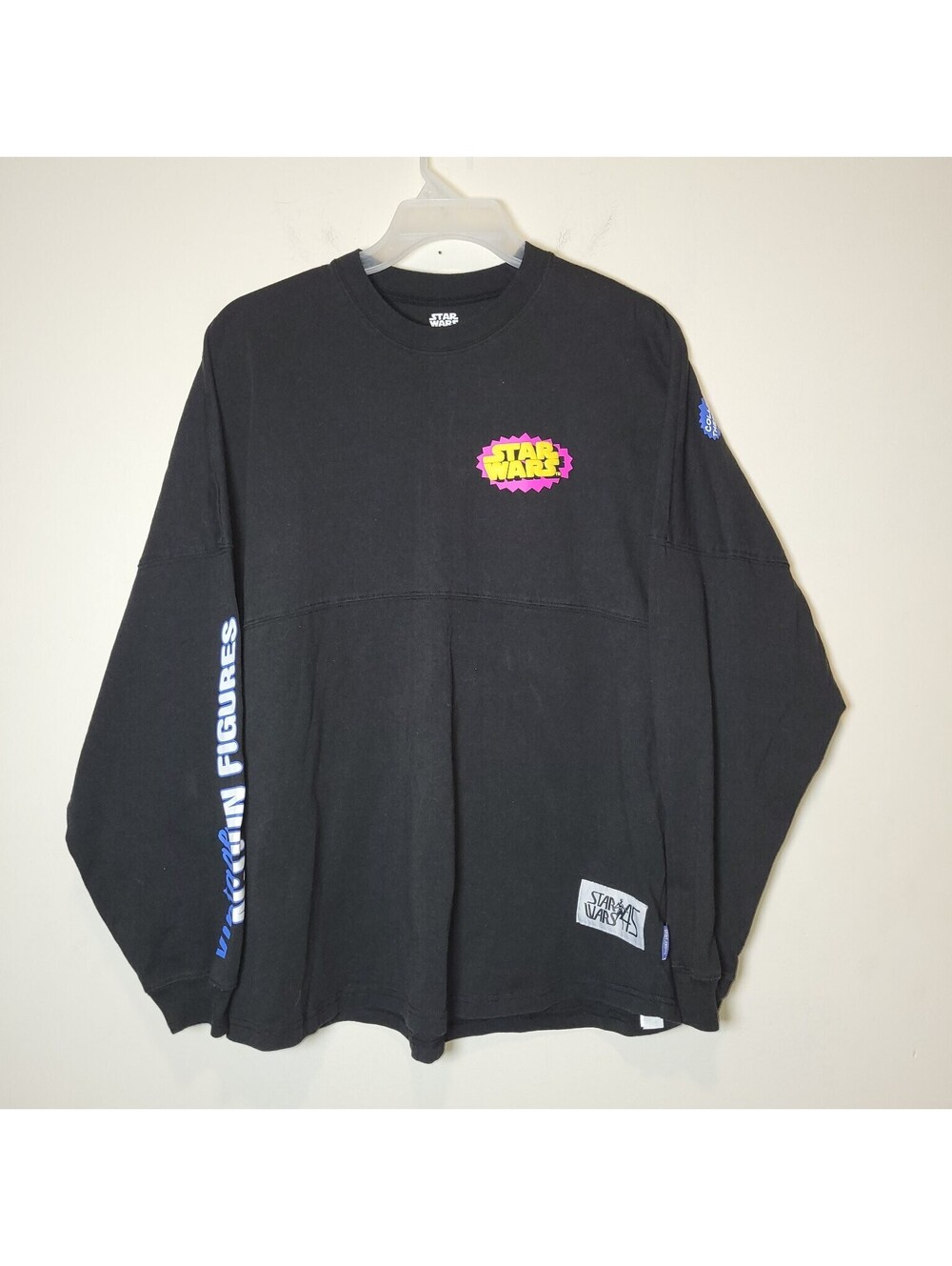 Star Wars Spirit Jersey XL Black Vintage Action Figures Collect Them All Disney